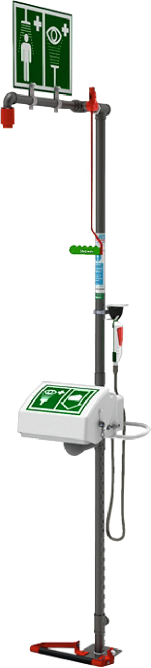 Mains fed safety shower or eyewash