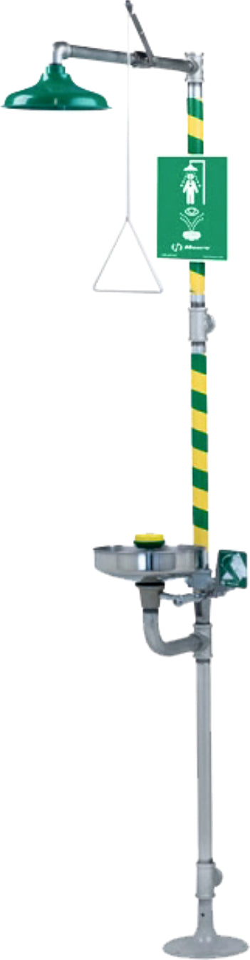 Mains fed safety shower or eyewash